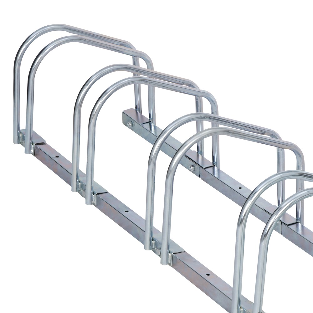 Bicycle Floor Type Parking Rack Stand Indoor Garage Storage 5 Bikes Spacious