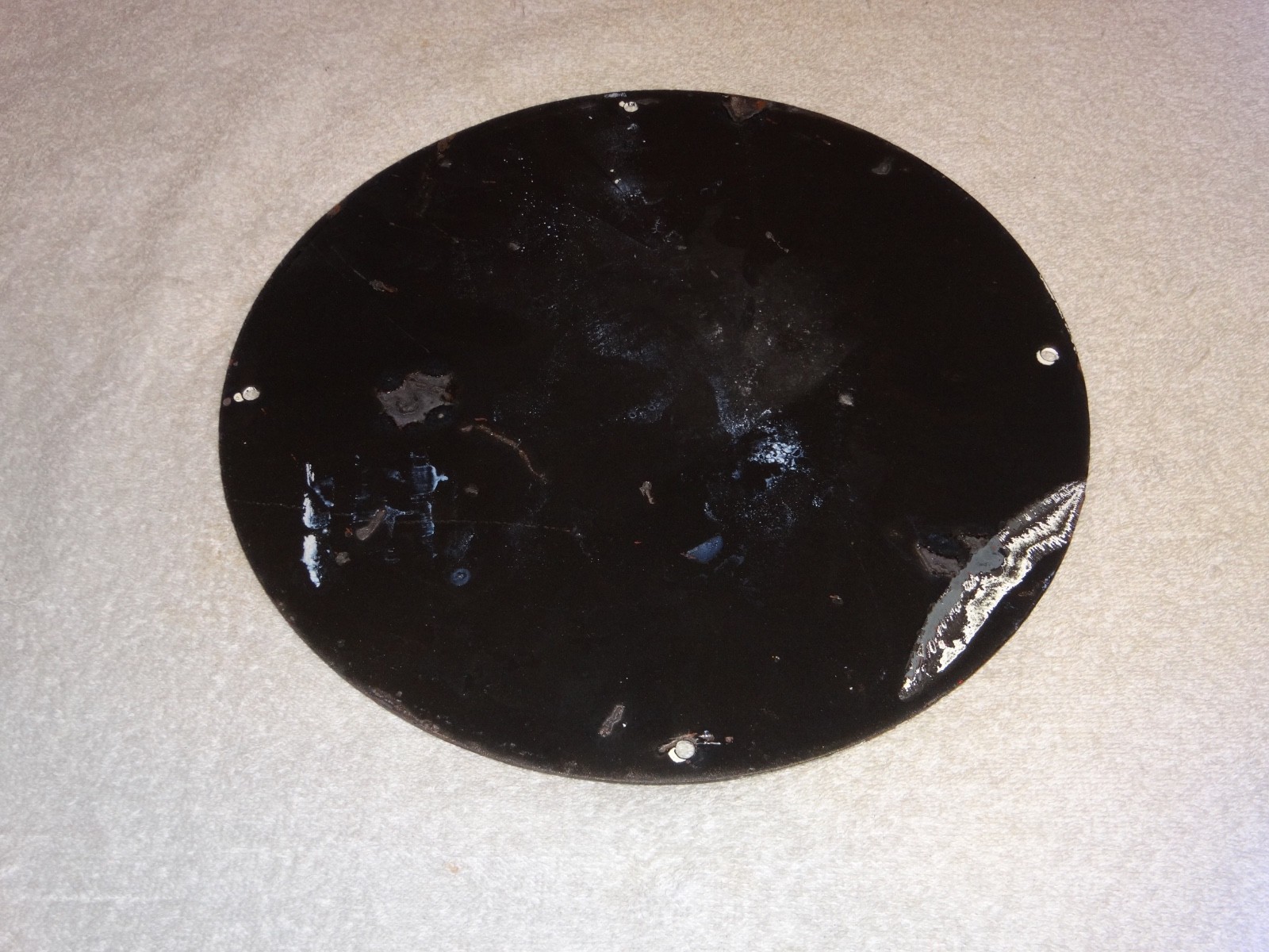 VINTAGE 1966 CONOCO GASOLINE W/ BATMAN & ROBIN 11 3/4" PORCELAIN METAL OIL SIGN!