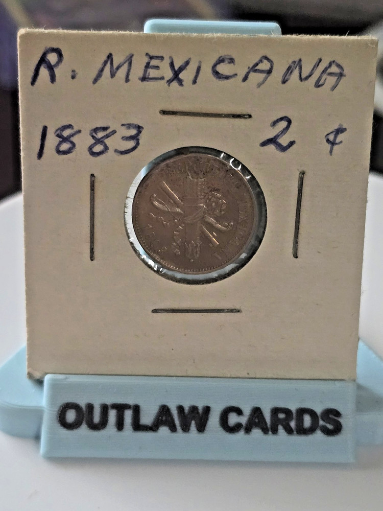 1883 R. MEXICO 2 CENTAVOS COIN