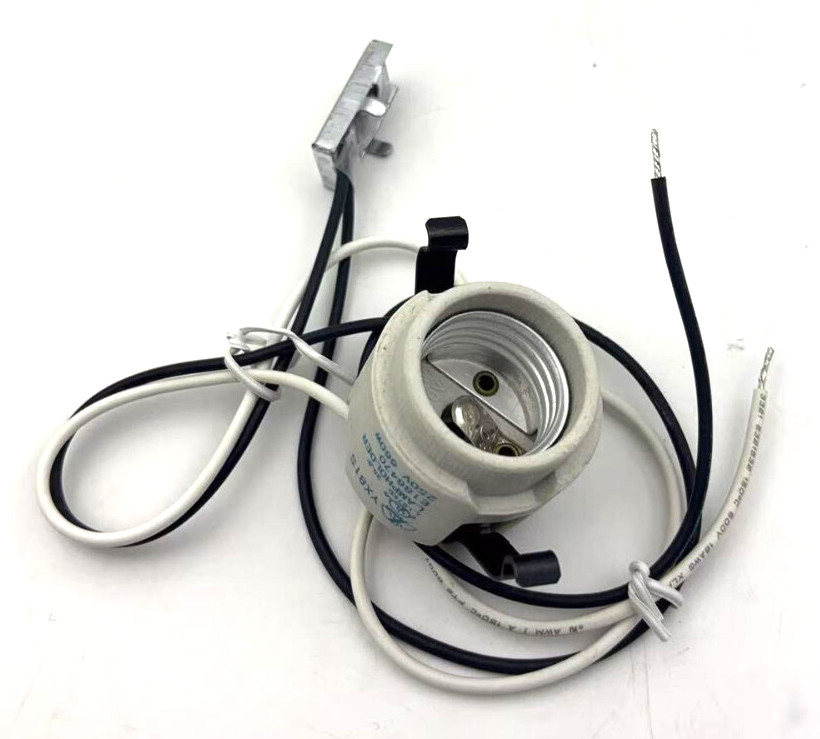 Replacement 4" 5" 6" Recessed lighting socket with pigtail and over heat sensor