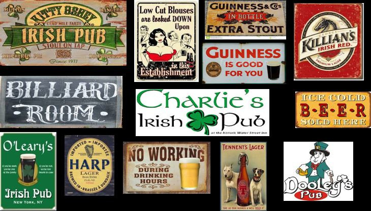 ho scale Irish Pub building decals