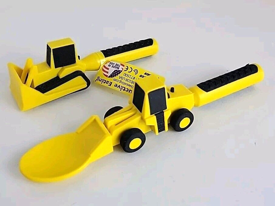 Constructive Eating® FRONT LOADER SPOON & BULL DOZER PUSHER (USA Made)