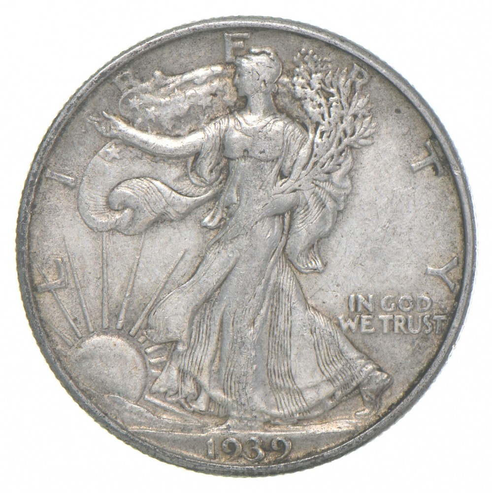 1939-D XF Walking Liberty Half Dollar