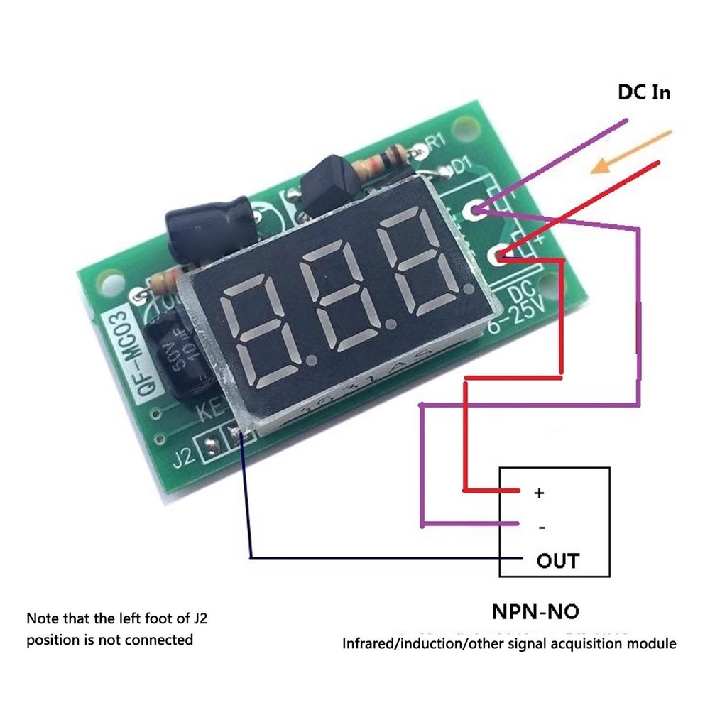 ♡ Trigger Counter Module Memory Function PCB 3 Bit Red Digital Display Module