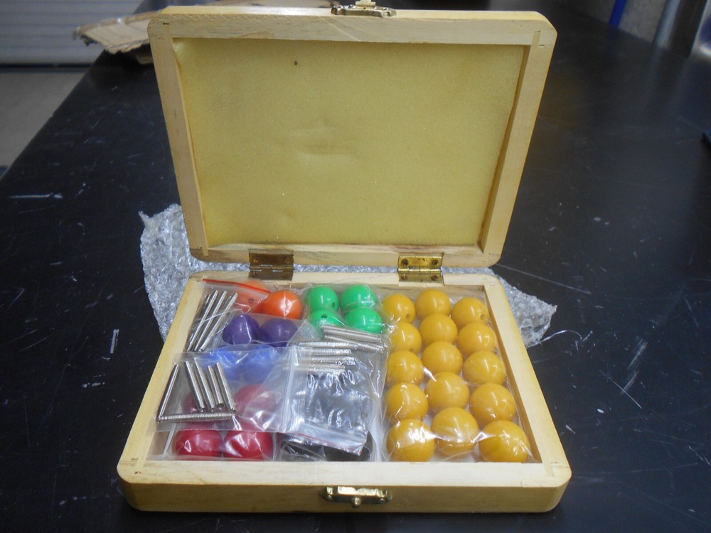 Molecular Model in Wood Case used primarily for Teaching Chemistry