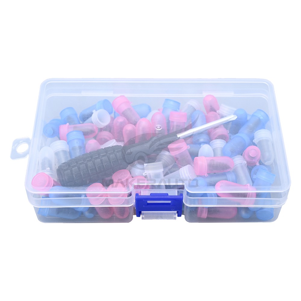 85x Car Tubeless Vacuum Tyre Puncture Repair Kit Screw Nails Tire Patch Plug New