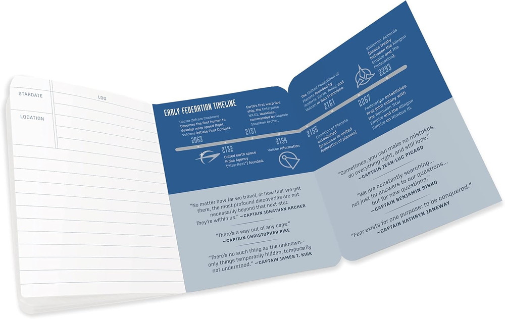 Star Trek Captain'S Log Large Notebook