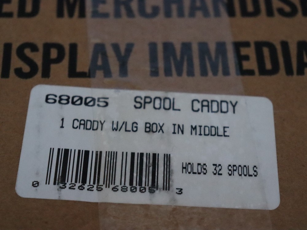 Wooden Thread Spool Caddy 32 Spools Dowl-It Sewing Storage, Unused