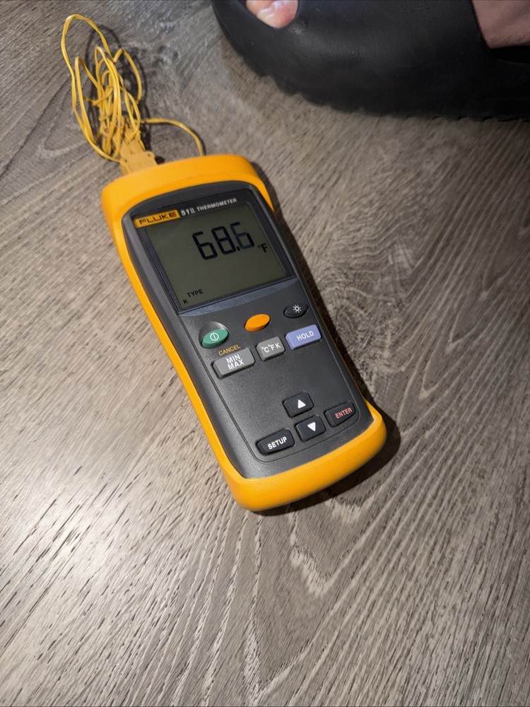 Fluke 51 II Digital Thermometer Single Input Power Tested