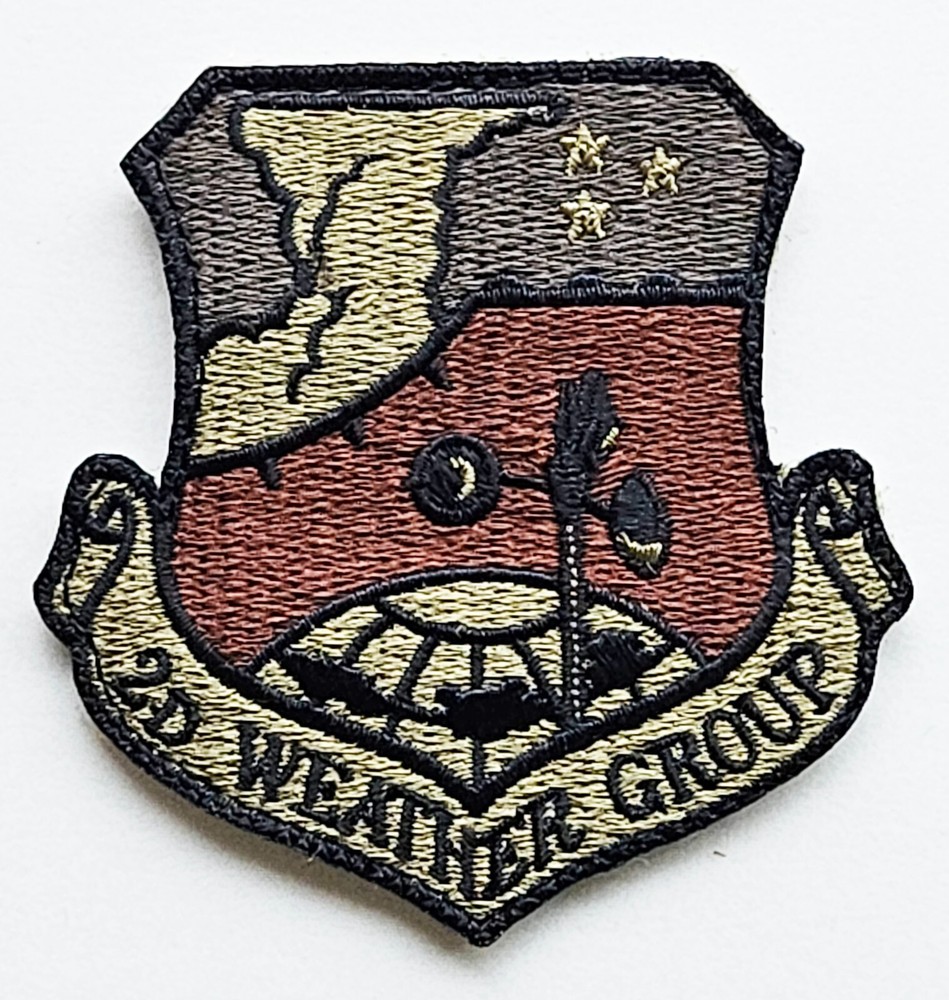US Air Force 2nd Weather Group Subdued Hook Back Patch