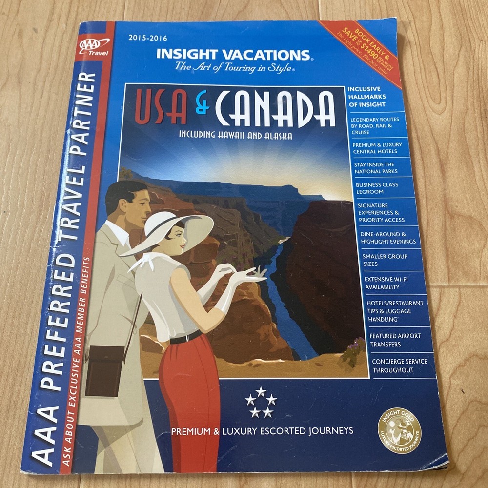 AAA travel USA & Canada Insight Vacations Guide