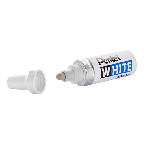 Felt Tip White Marker, Broad Point