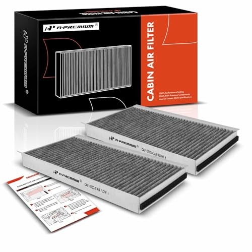 2-PC Cabin Air Filter with Activated Carbon Compatible with BMW 525i, 528i,
