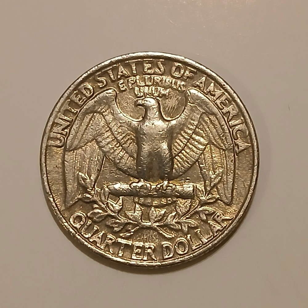 1981 Washington Errors Quarter - Filled In Mint and Misaligned Die. Error Coin