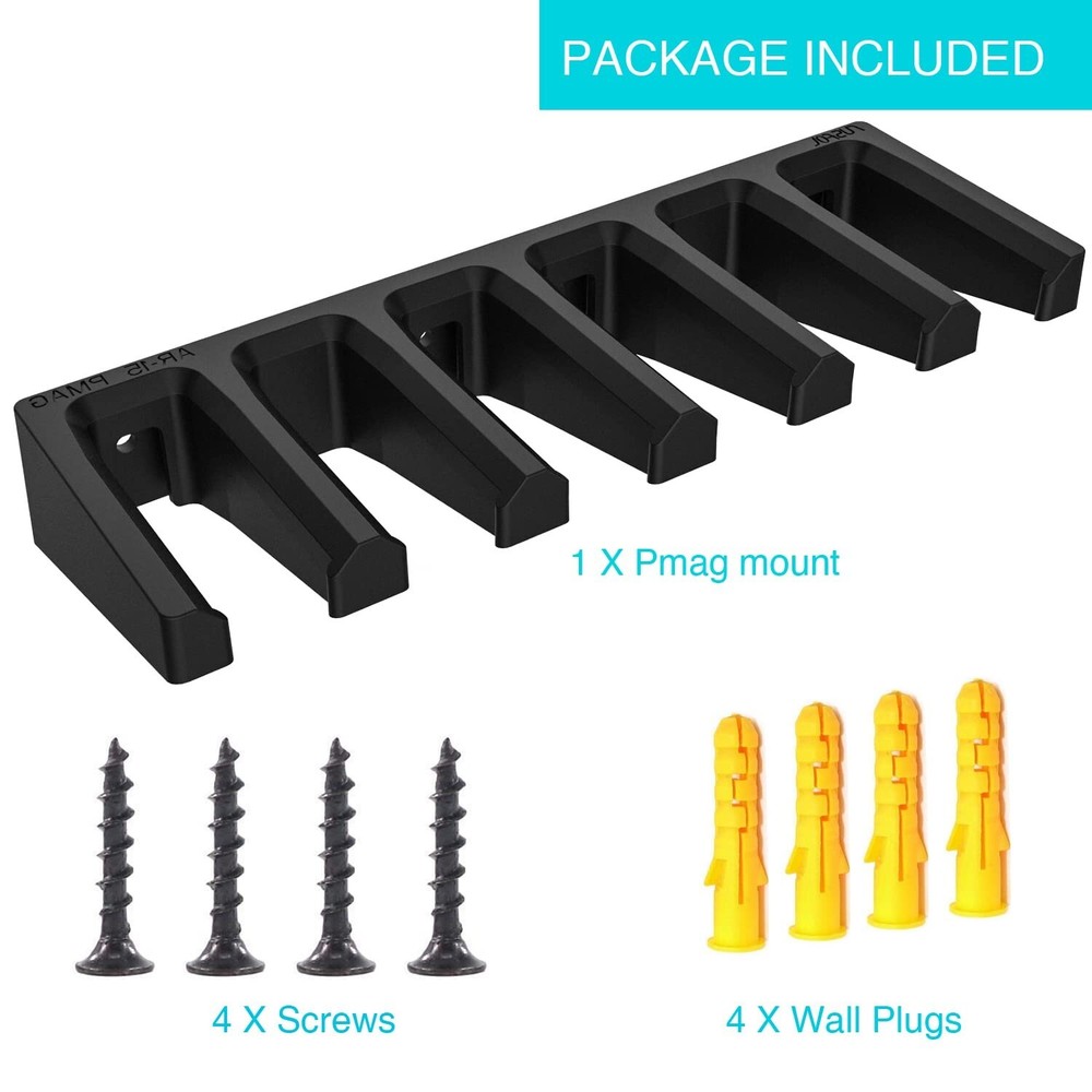 Solid ABS Standard PMAG Wall Mount, Mag Holder, Home Magazine Storage Rack