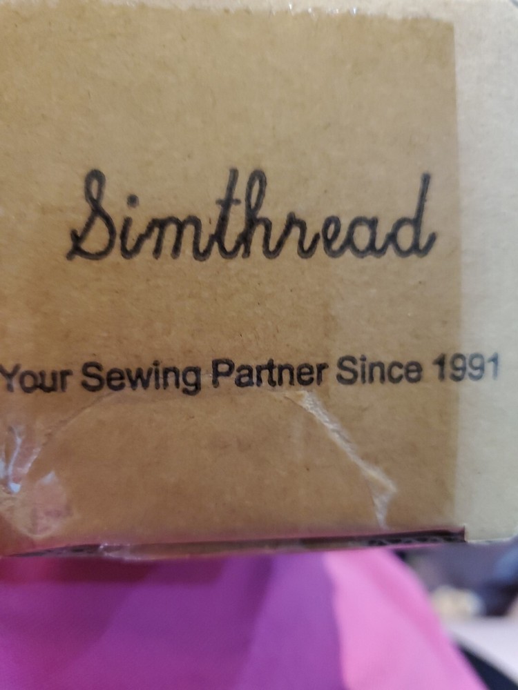 Simthread Embroidery Thread 5500 Yards White 001, 40wt 100% Polyester for...
