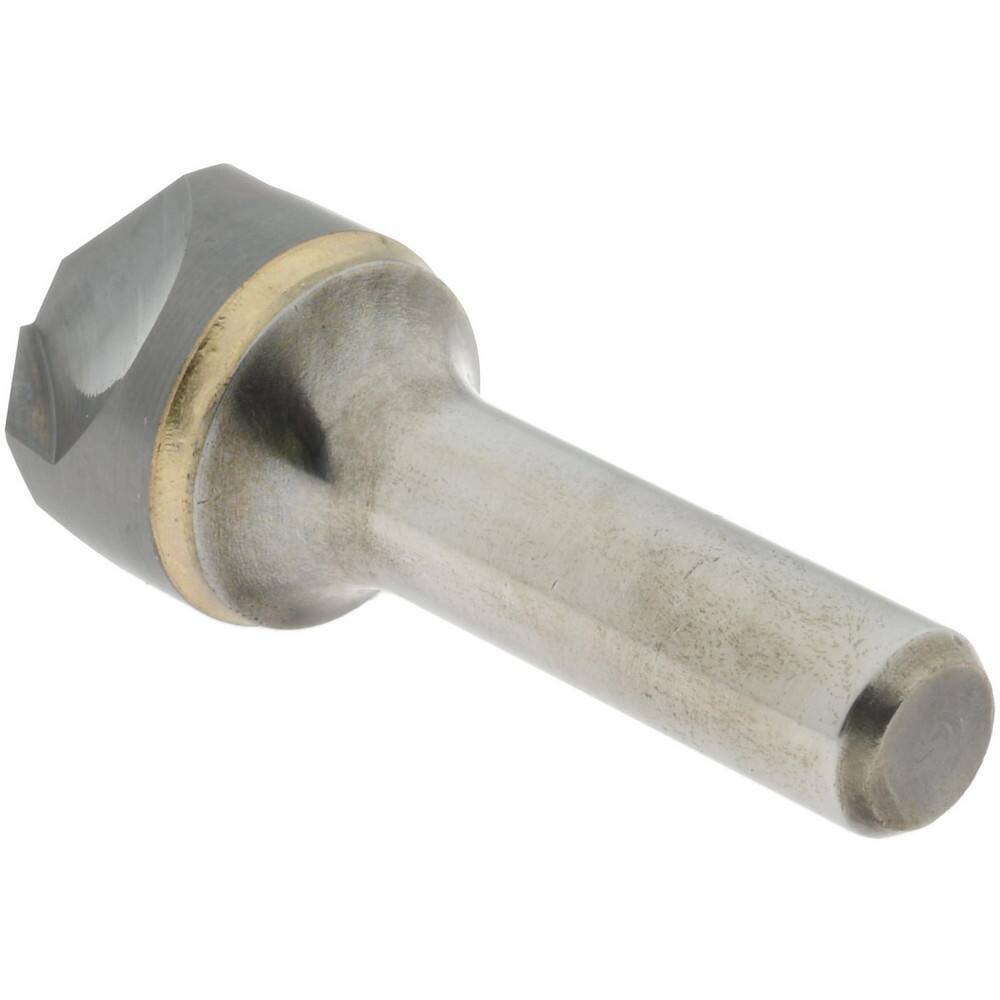 Hertel 1" Head Diam, 1/2" Shank, 3 Flute 90� Solid Carbide Countersink Bright...