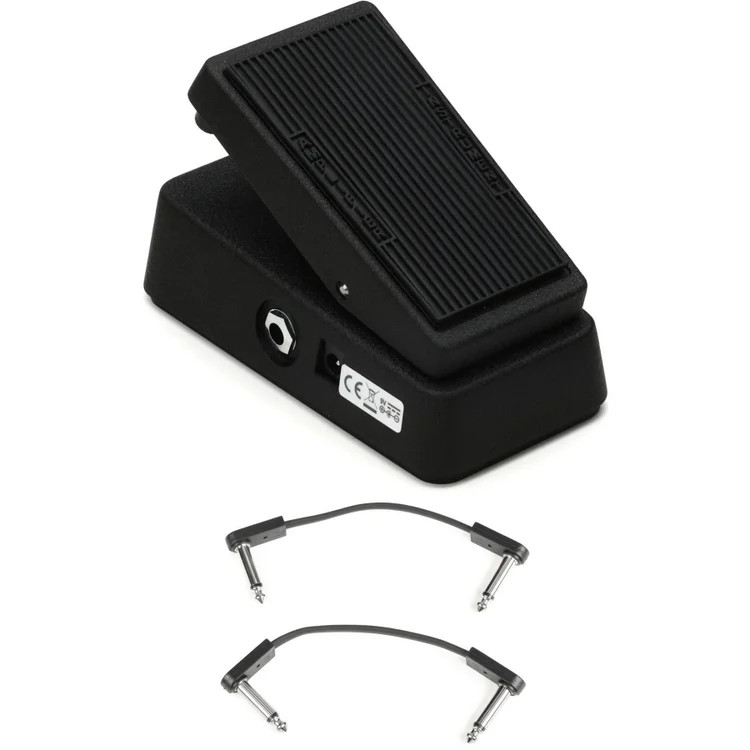 Dunlop Mini 535Q Auto-Return Wah Pedal with EBS Patch Cables