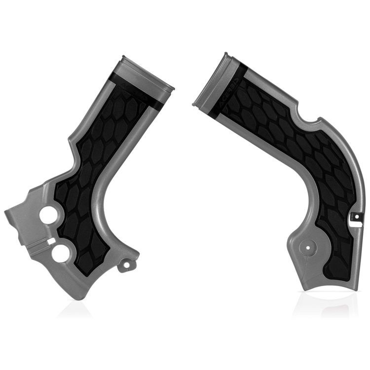 Acerbis X-Grip Frame Guards Black/Silver #2736331015