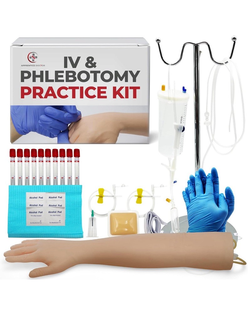 Apprentice Doctor Phlebotomy Practice Kit - Practice IV, Venipuncture, etc