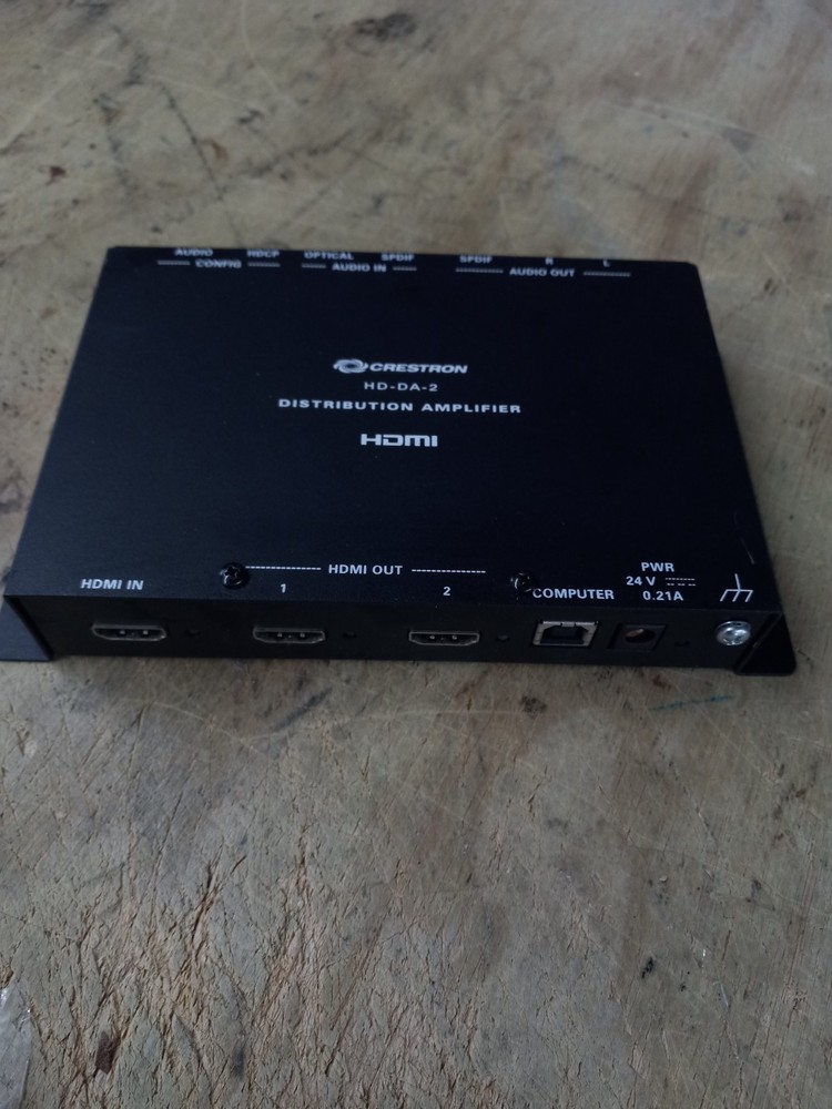 Crestron HD-DA2 HDMI Distribution Amplifier Displays WITH AC ADAPTER