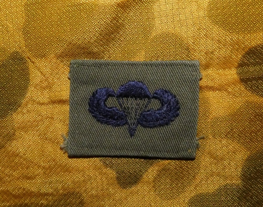Original USAF Basic Parachutist Wings Embroidered Subdued BDU Patch