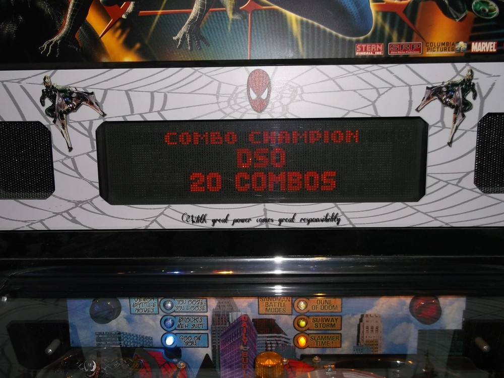 STERN SPIDERMAN PINBALL CUSTOM SPEAKER DISPLAY PANEL ARTWORK MOD MODIFICATION