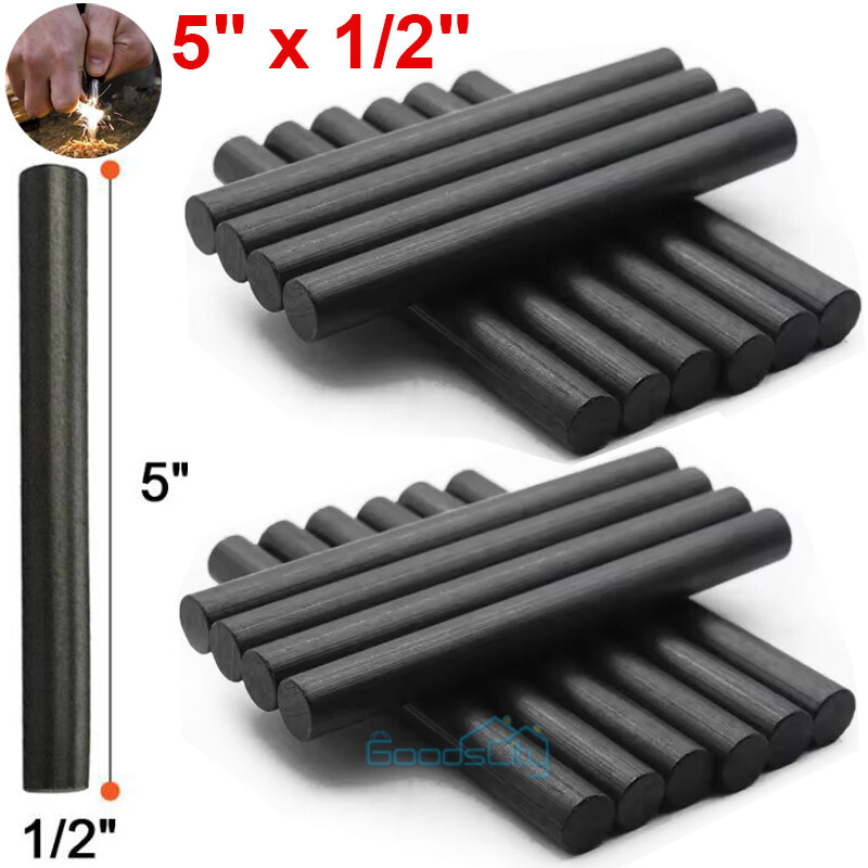 Lot 5 x 1/2" FERRO ROD Fire Starter Outdoor Survival Striker Flint Camping USA
