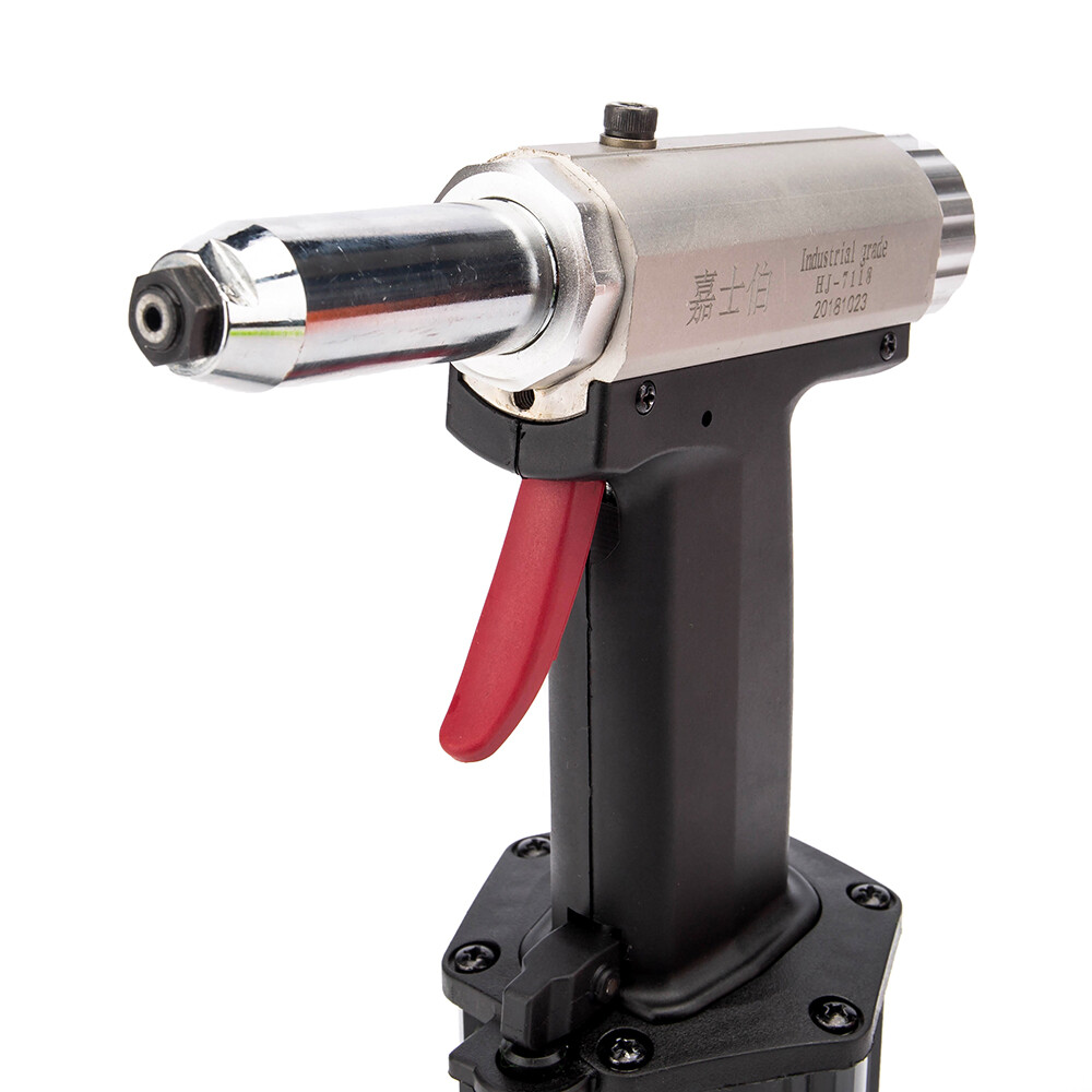 Air Rivet Gun 1/4" Pneumatic Hydraulic Pro Rivet Gun Industrial Metal Tool Set