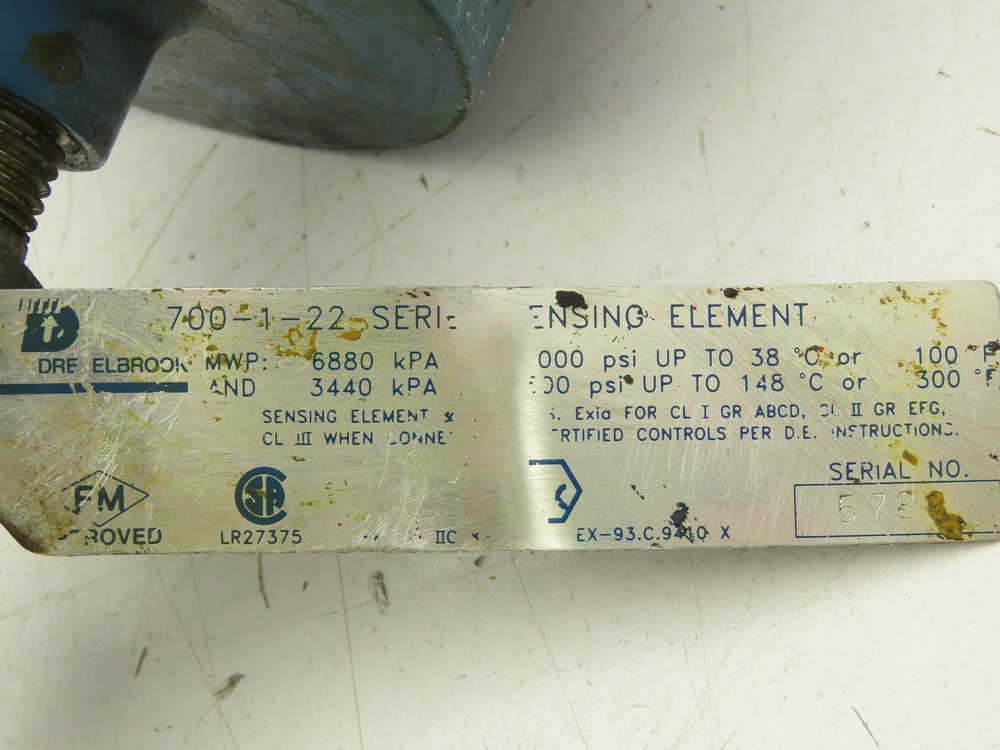 DrexelBrook 700-1-22 Sensing Element 16.5" Probe with Housing