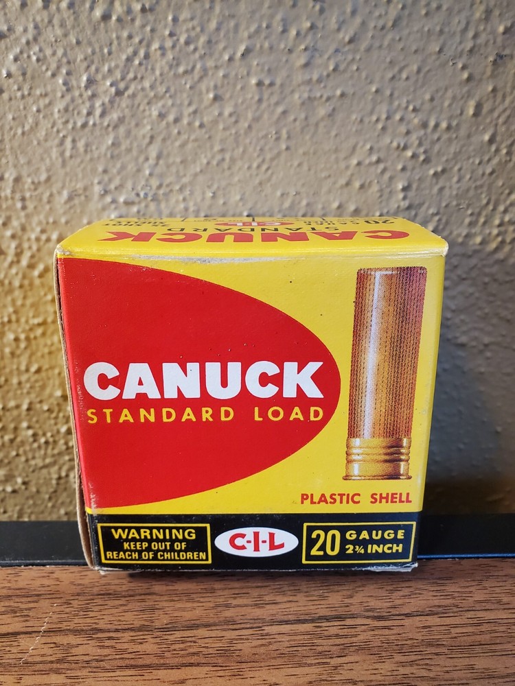 Canuck Standard Load 20 Gauge Empty Shotgun Shell Box