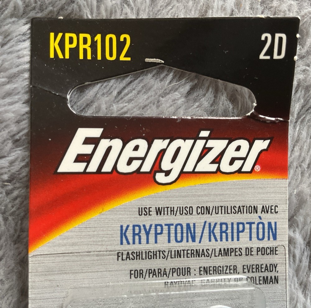 NEW 2 Pack Energizer KPR102 2D Krypton Flashlight Bulbs