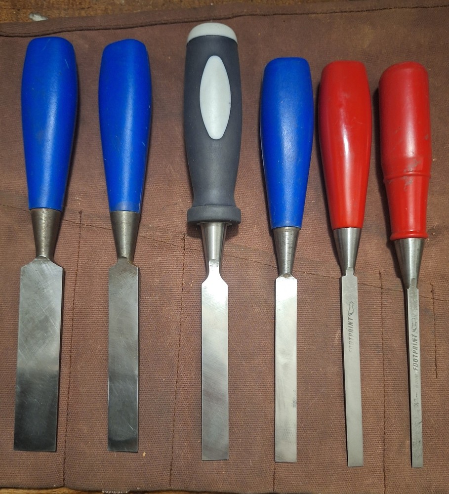 6 Pc Footprint Wood Chisel Ste