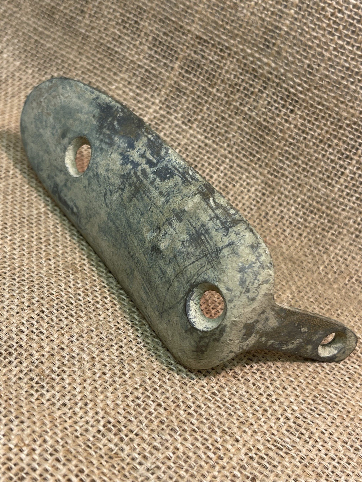 Nice Dug Civil War Brass Enfield Rifle Buttplate Recovered From Gravelly Run Va.