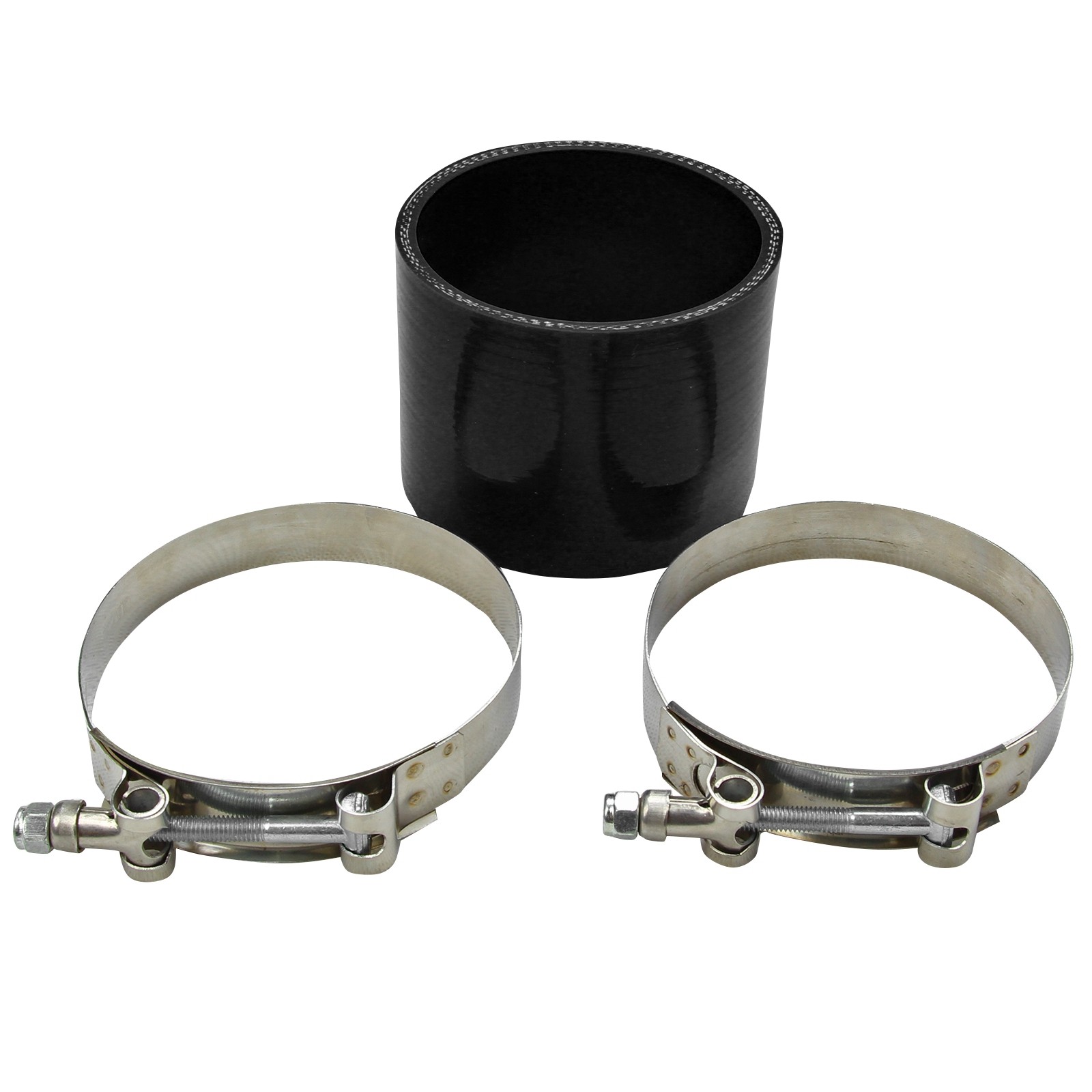 102mm 4" Straight Silicone Coupler Hose Intake Intercooler Turbo  BLACK+Clamp
