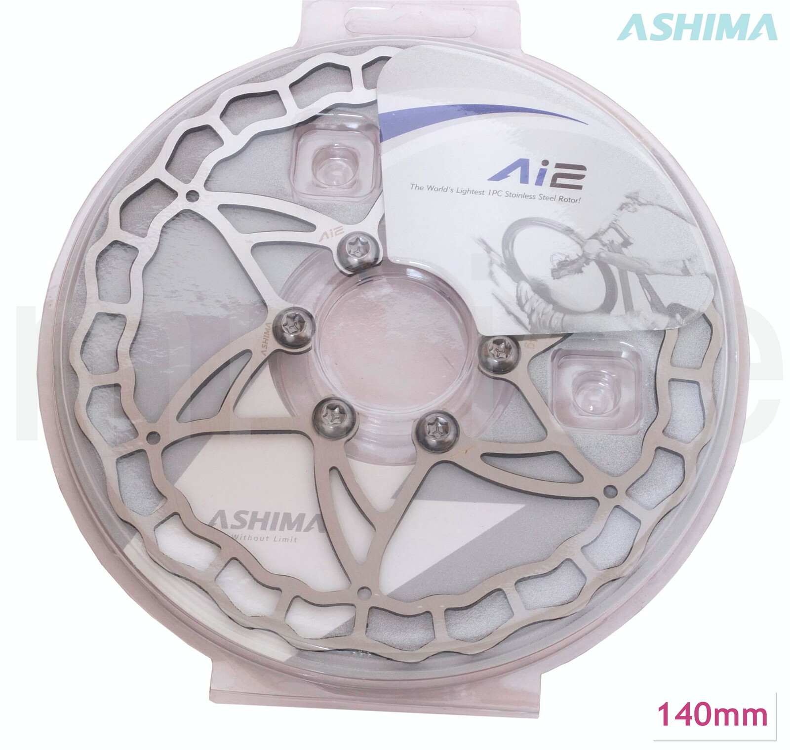 ASHIMA Ai2 Road/CX/MTB Bike Disc Rotor 140/160/180mm 64/73/104g fit Shimano TRP