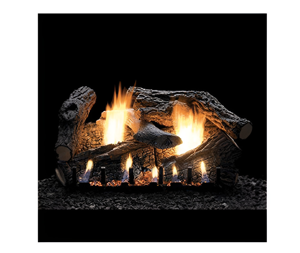 Empire 24" Super Sassafras Refractory Log Set LS24RSS – 7pc for Vented/VF Burner
