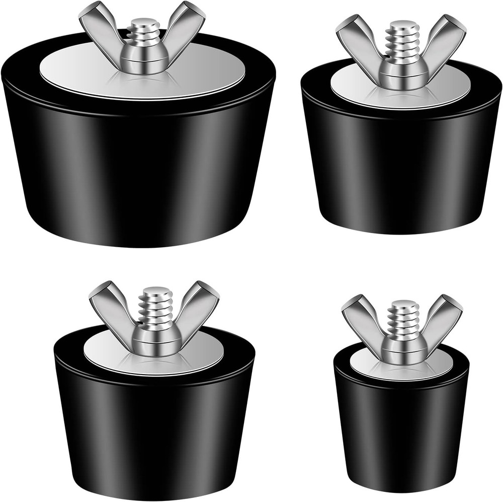 Enhanced Winterizing Pool Plugs - 4 Pack with 3 Size Options for All Pools