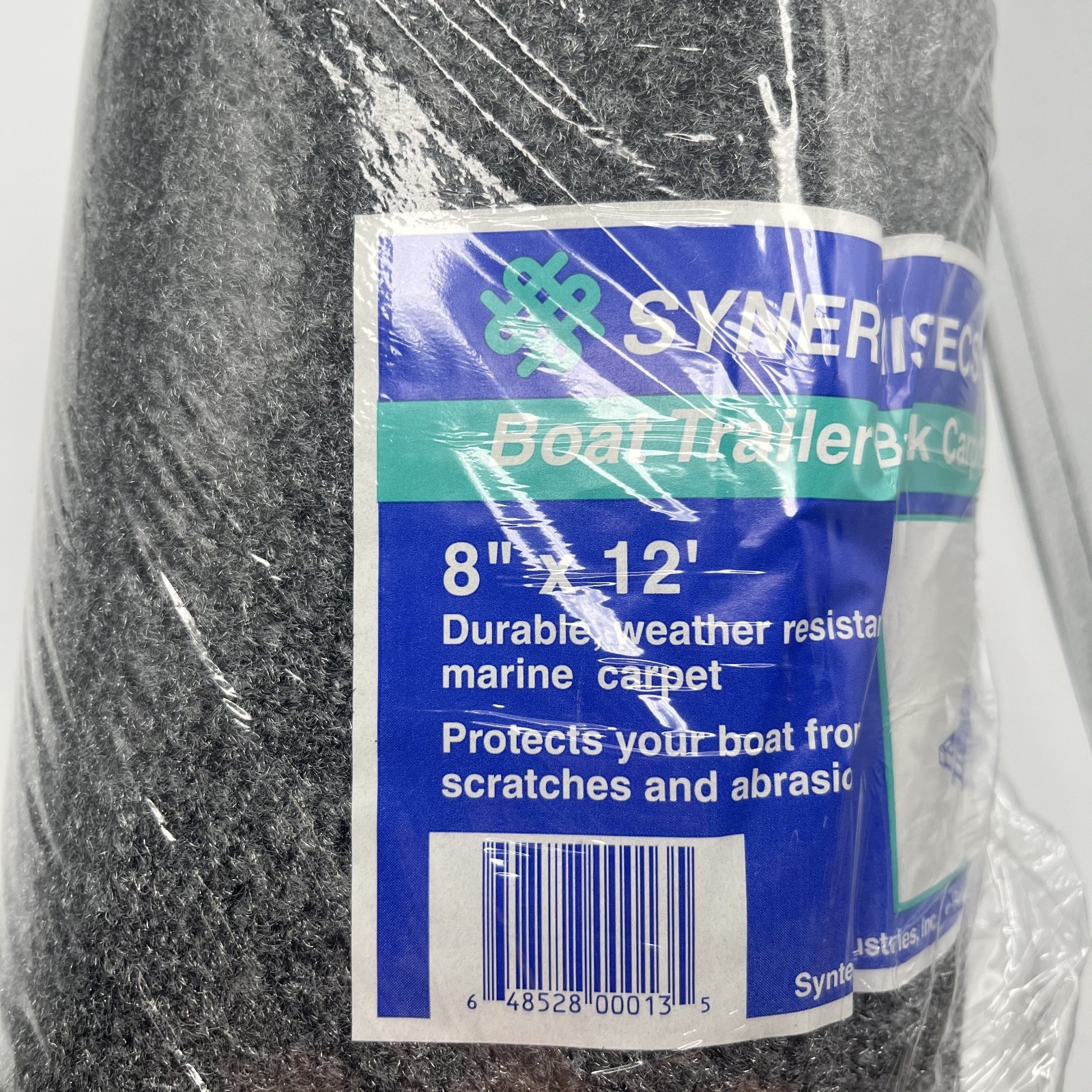 Syntec 8" x 12' Charcoal Trailer Bunk Carpeting for Boat Trailers - 16oz