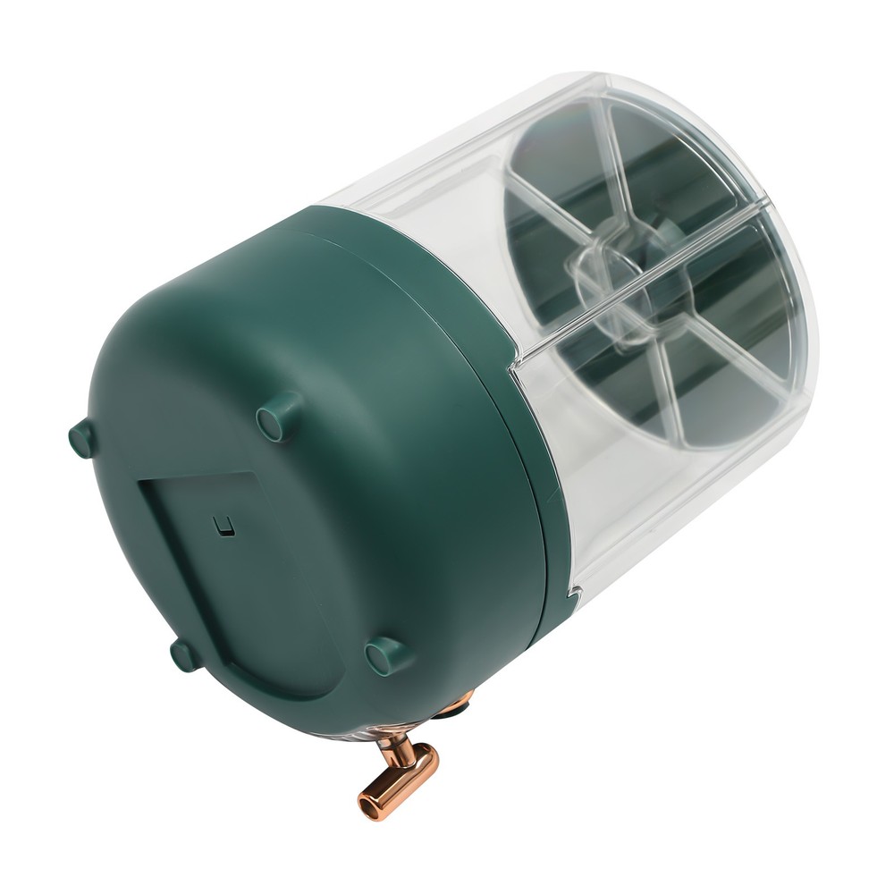 Rice Storage Container with 6 Compartments, Rotatable Dispenser for Grains