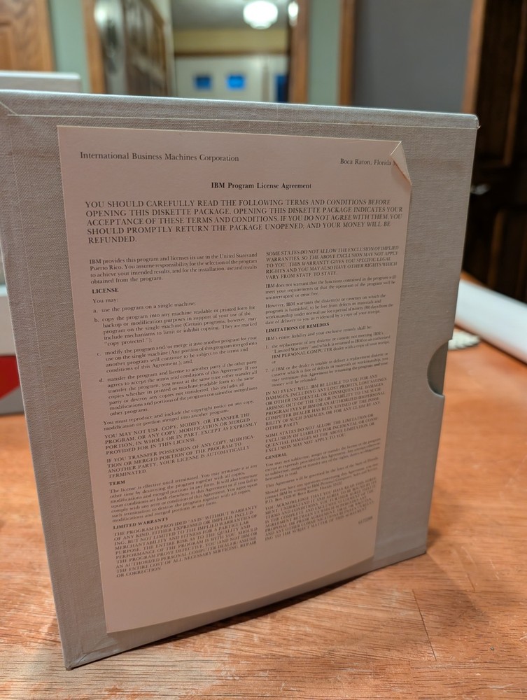 IBM PC- Personal Editor - 6024051 - Manual and software - untested