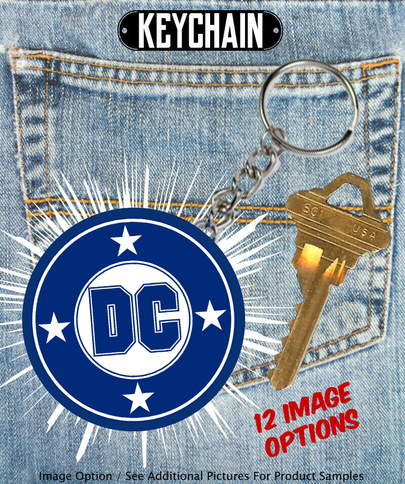 DC Comics Characters - Keychain - Choose From 12 Designs