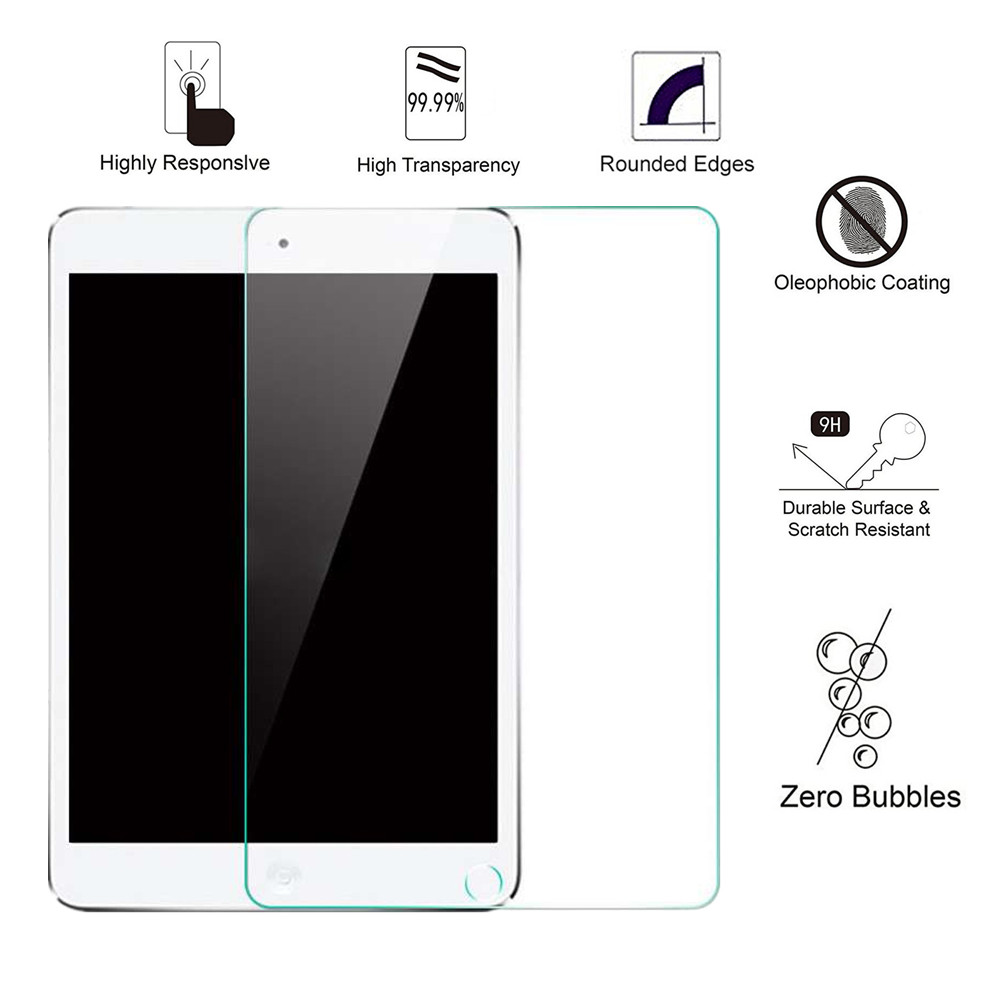 2 Pieces Premium Clear Tempered Glass Screen Protector for Apple 10.2" iPad 7th