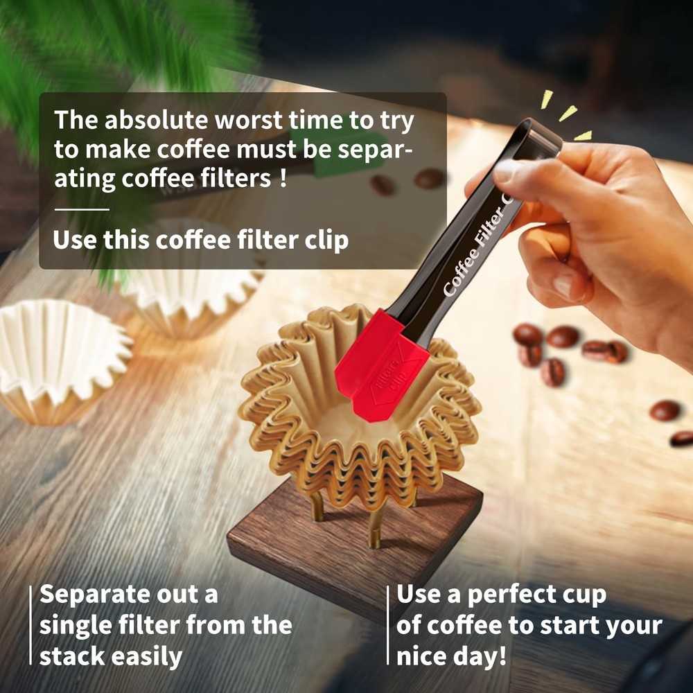2 Pack Coffee Filters Separator Tool, Cilp-02, Red & Blue