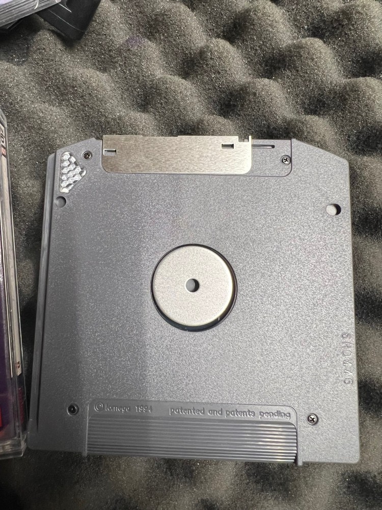 Vintage iOmega Zip 100 External Parallel Drive Bundle - Indigo