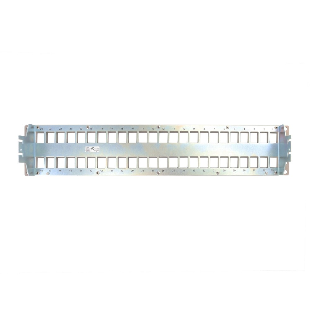 BELDEN AX104564 KEYCONNECT SHIELDED PATCH PANEL, 48-PORT, 2U, EMPTY, TITANIUM