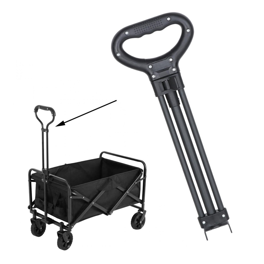 Camping Cart Pull Handle Replacement Part Hand Trolley Pull Handle for Garden