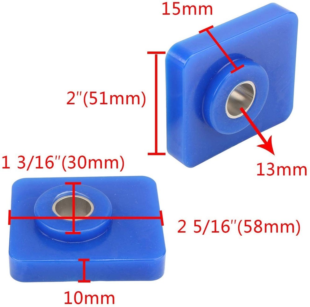 Engine Hood Hinge Pivot Bolt Bushing and Set