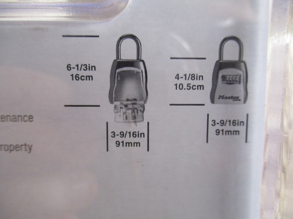 Master Lock 5400D Portable Combination Lock Box - Black