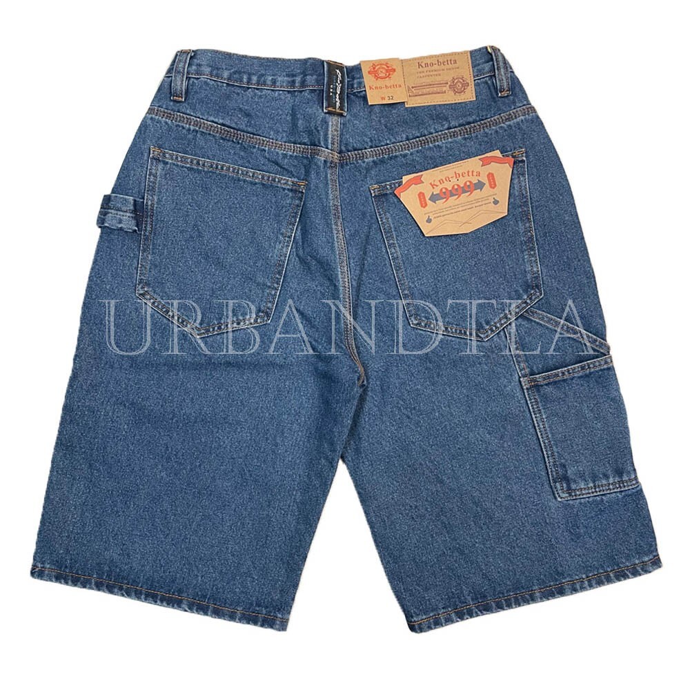 Men's Loose Fit Carpenter Jean Shorts Baggy Work Shorts Size 30-44 Kno Betta